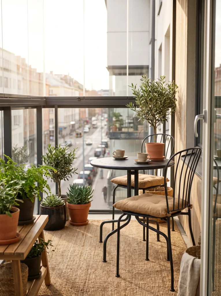 A compact bistro set
