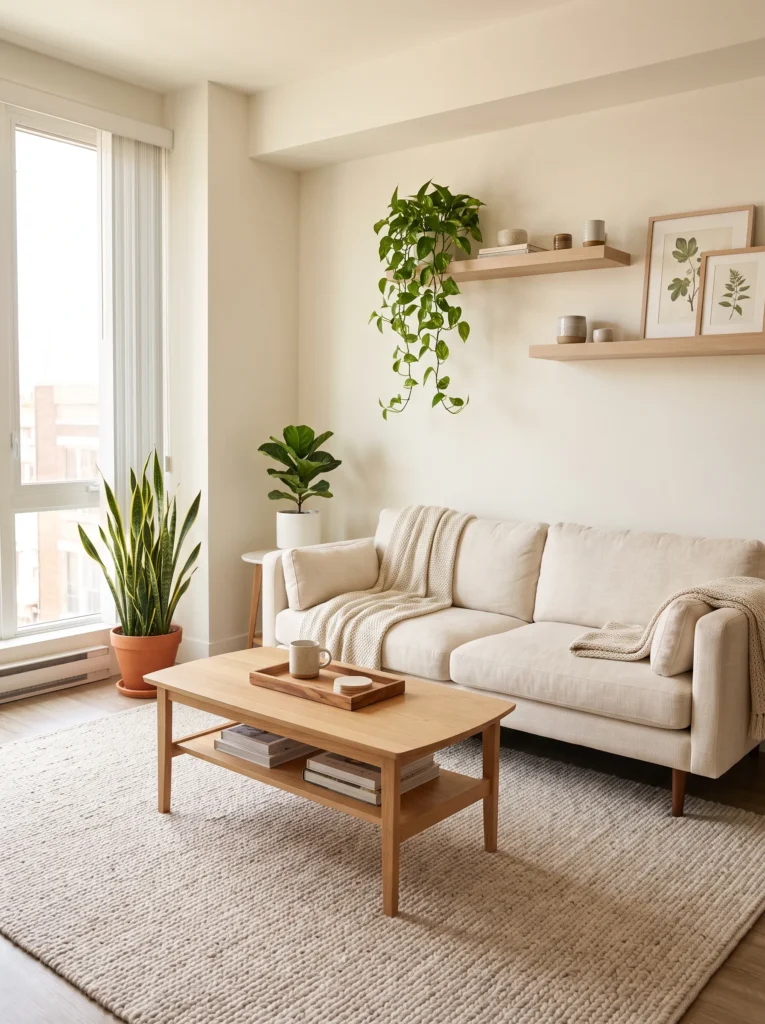 Add greenery with low maintenance plants