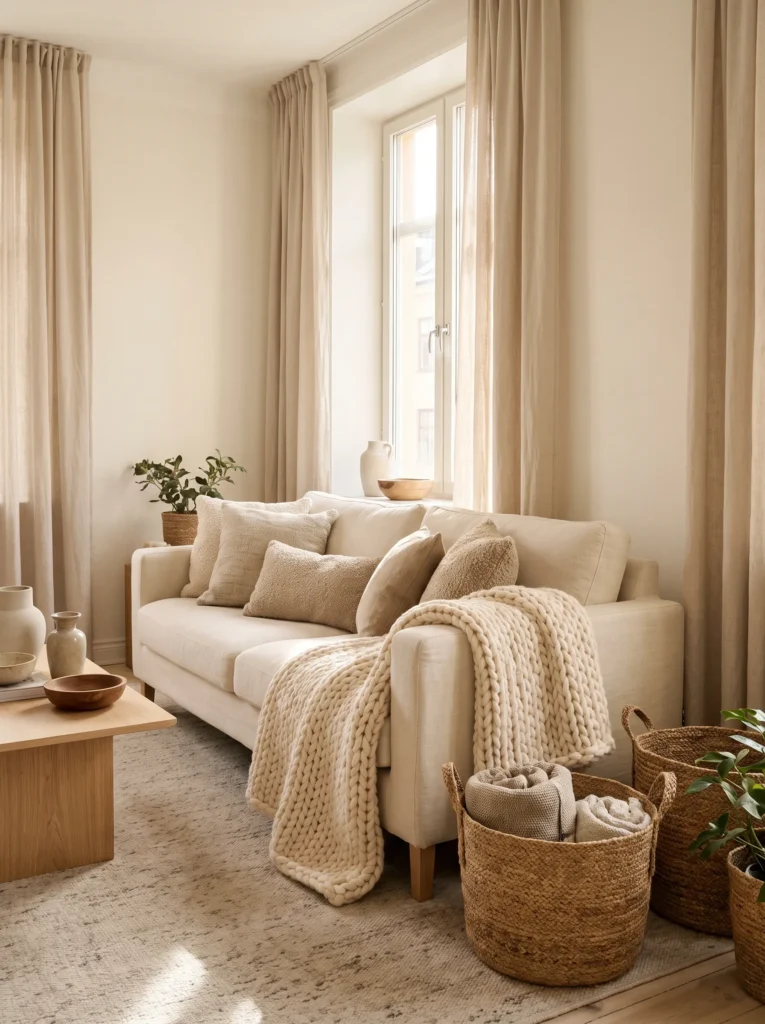 Add texture through textiles