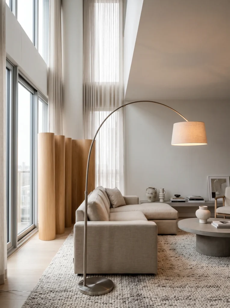 Add a statement floor lamp