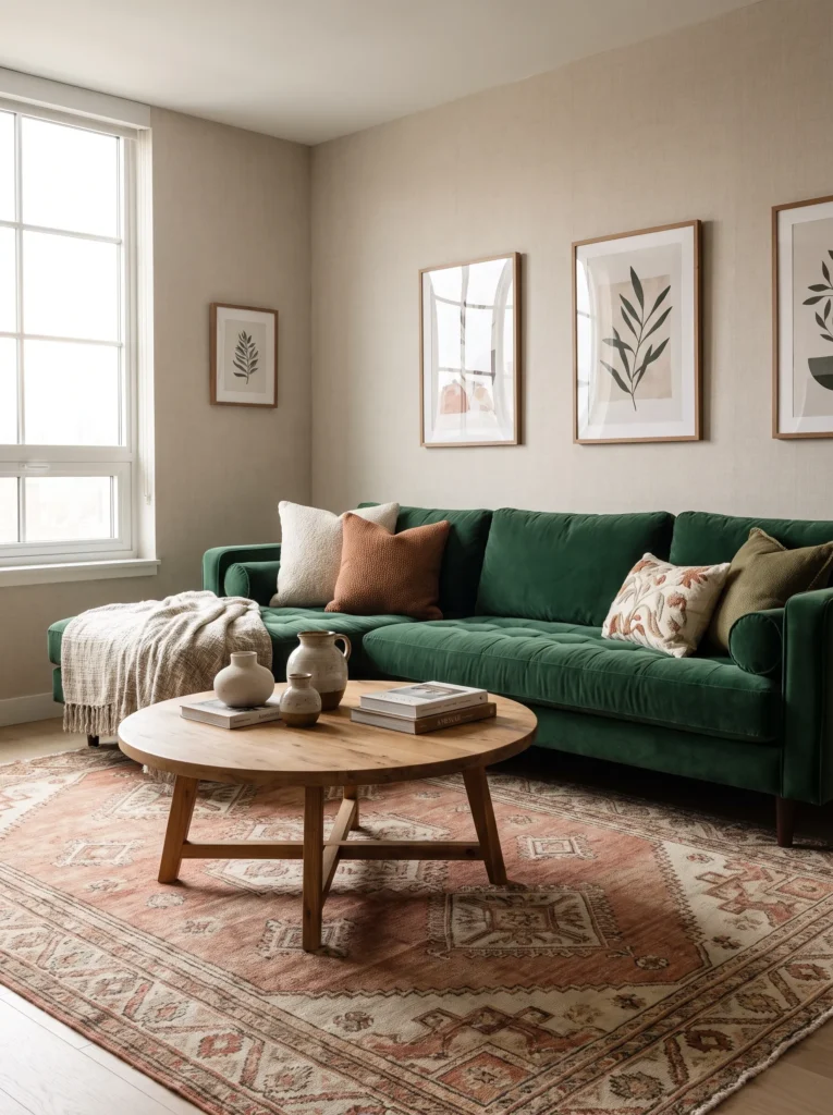Add a statement rug underneath