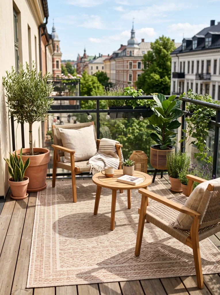Add an outdoor rug