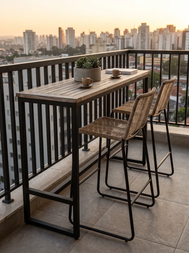 Bar style table and stools