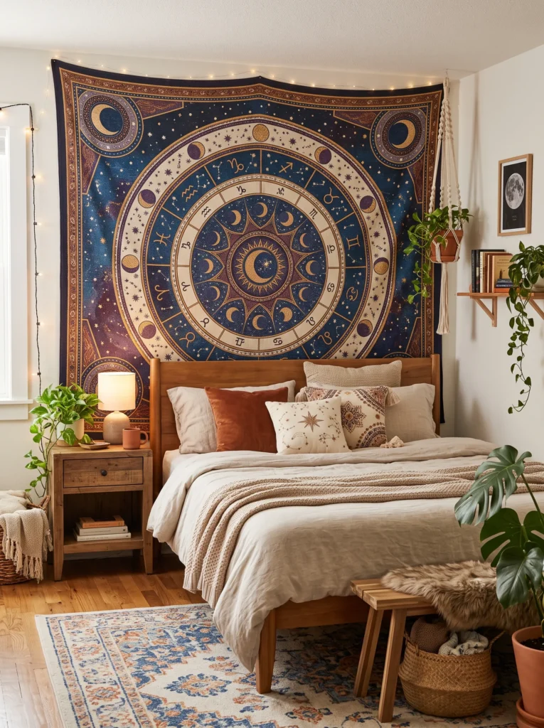Bring in a statement tapestry