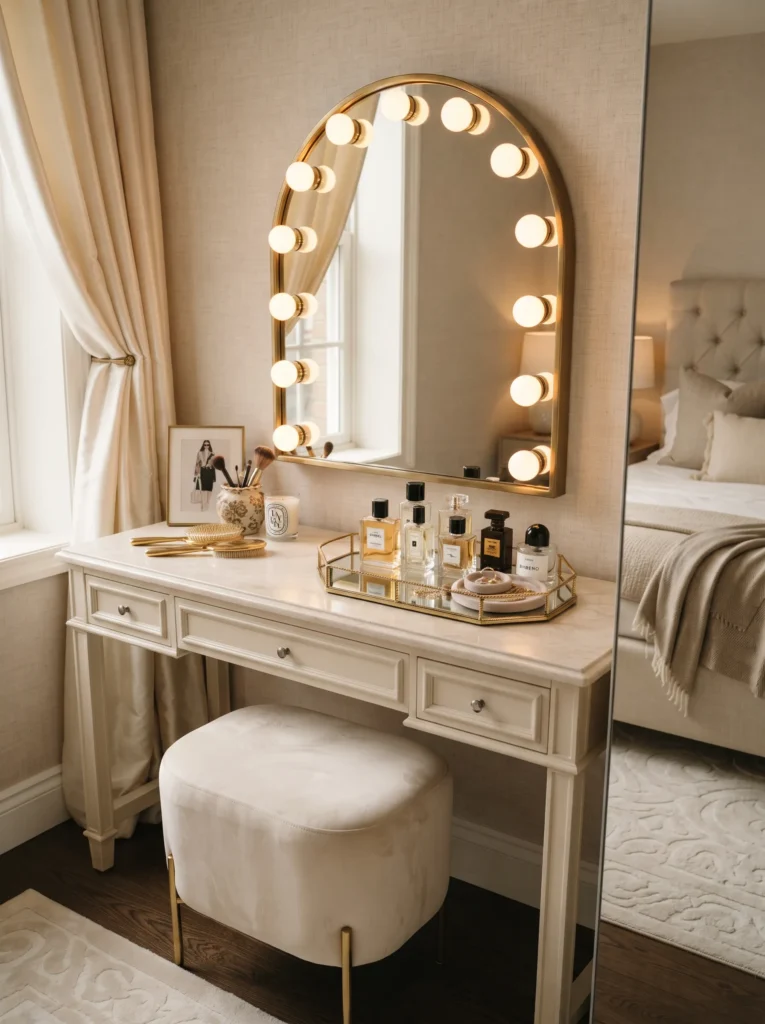 Bring in a vanity table
