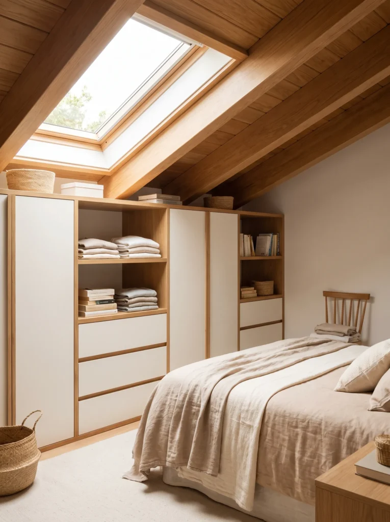 Build storage into the knee walls