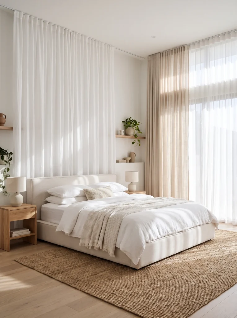 Choose curtains that diffuse natural light