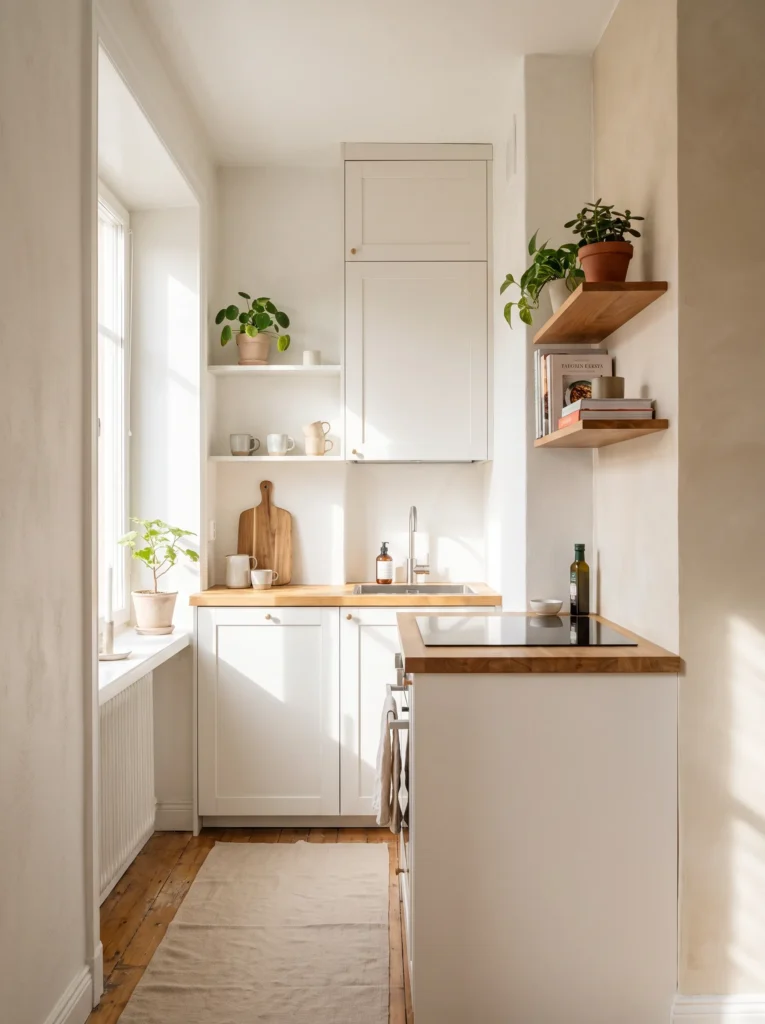 Choose light, warm wall colors