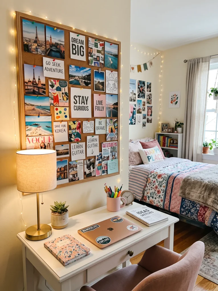 Create a vision board corner