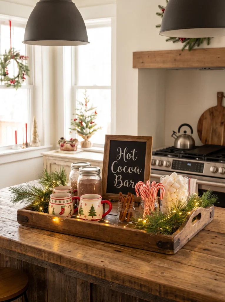 Create a cocoa or coffee station