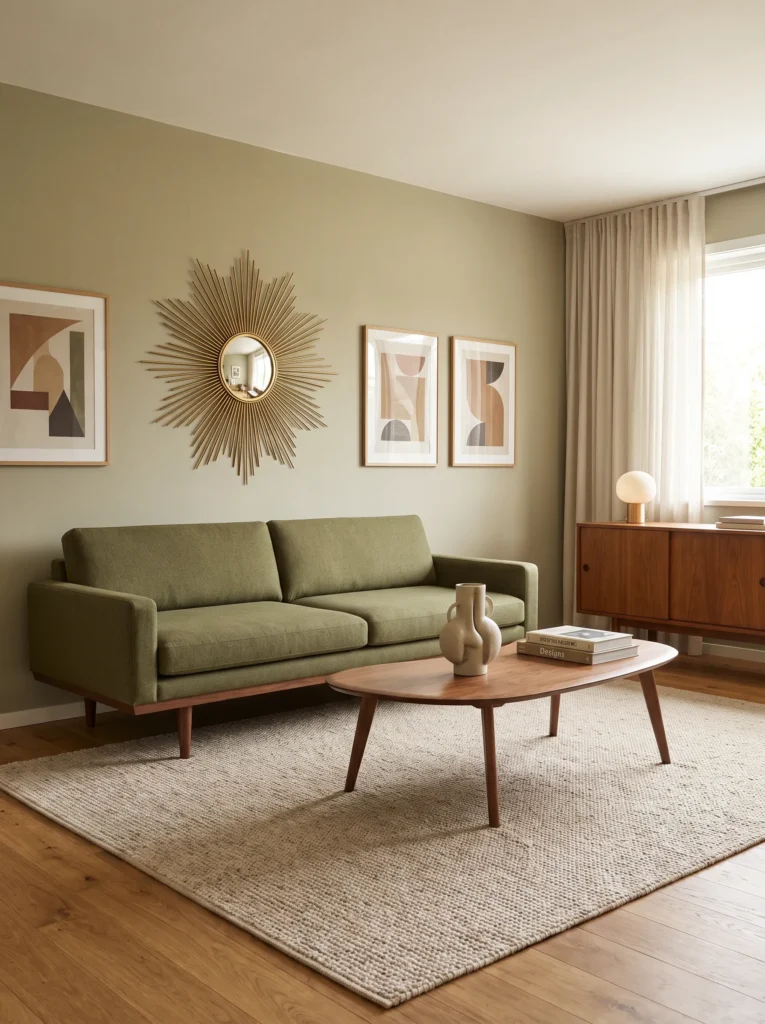 Create a mid century modern vibe