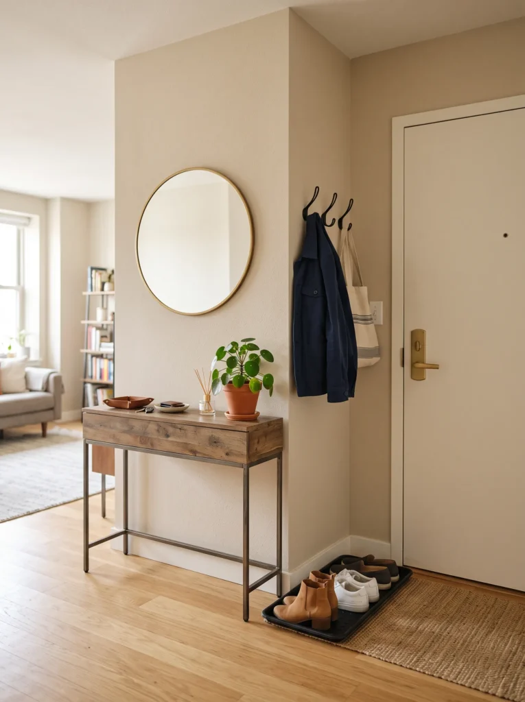 Create a mini entryway