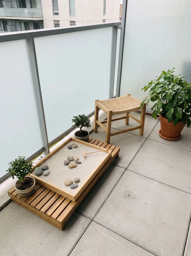 Create a mini zen garden corner