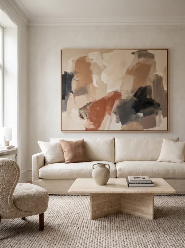 Display a large piece of art