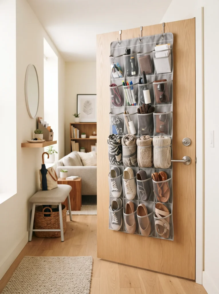 Door mounted organizers