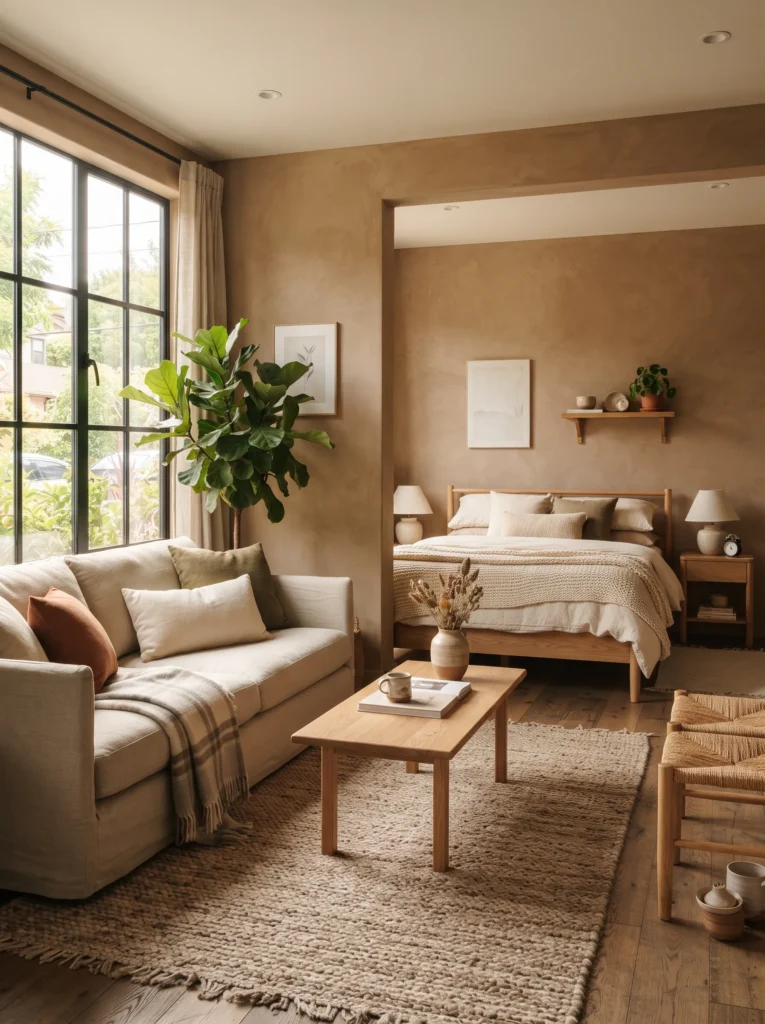 Earthy clay tones