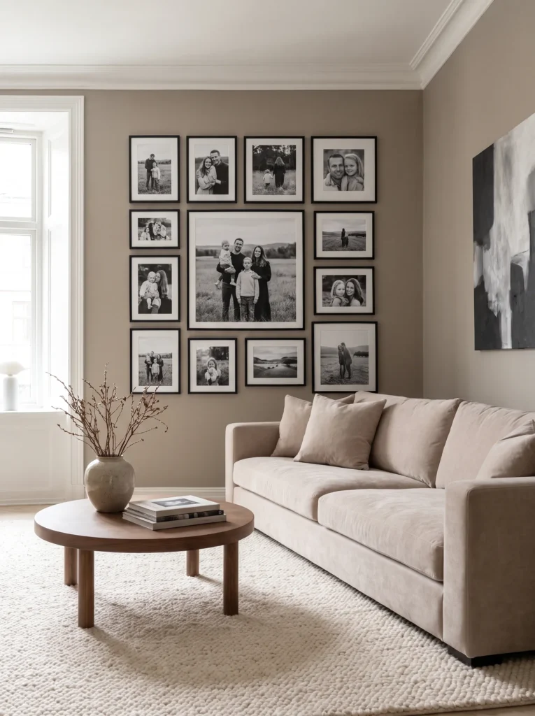 Frame black and white photography