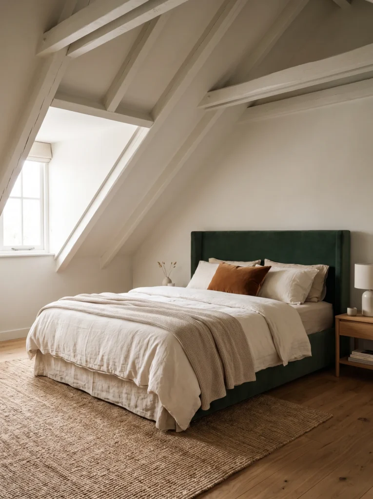 Go with a neutral palette and one bold accent