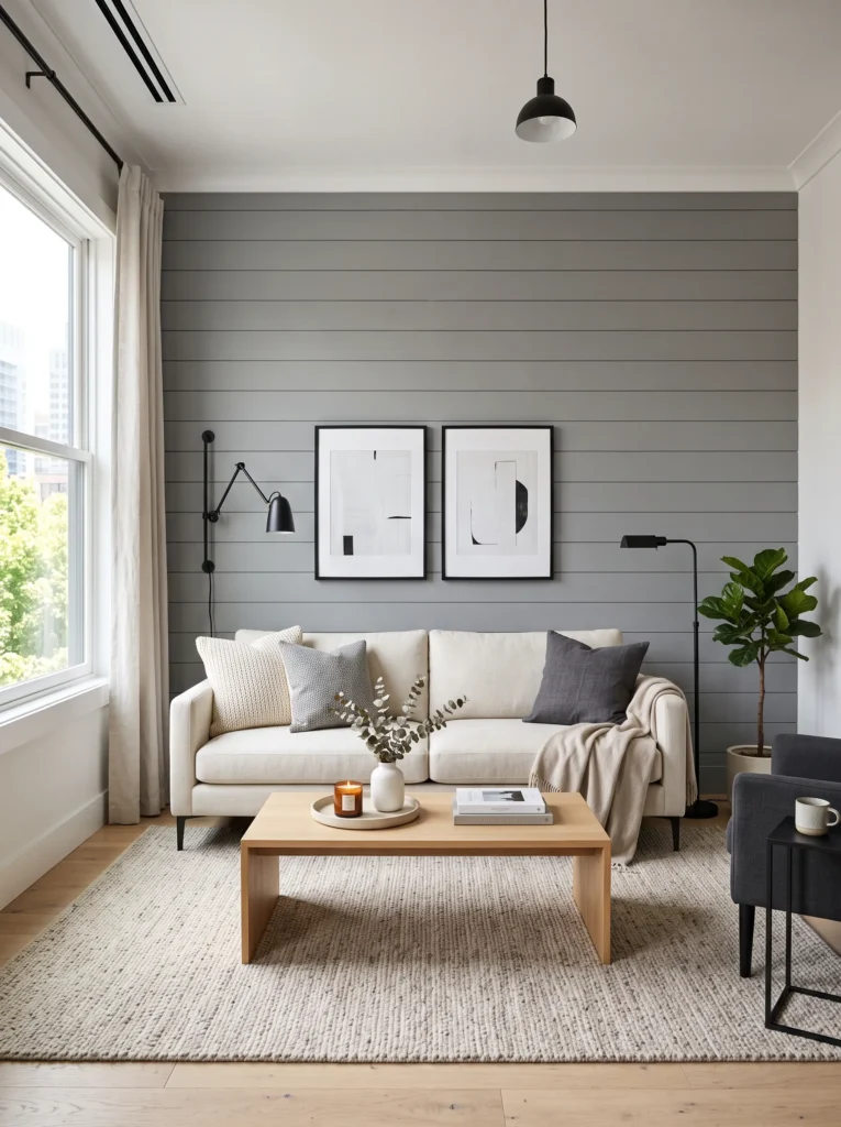 Gray shiplap for a modern twist