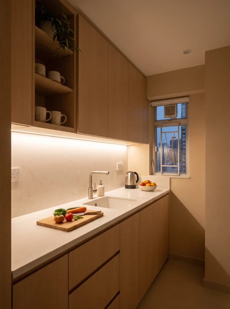 Install under cabinet lighting