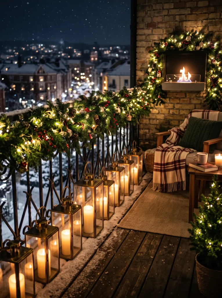 Line the floor with lantern lights