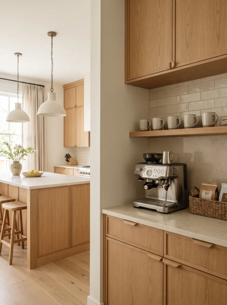 Match your coffee bar to your kitchen theme