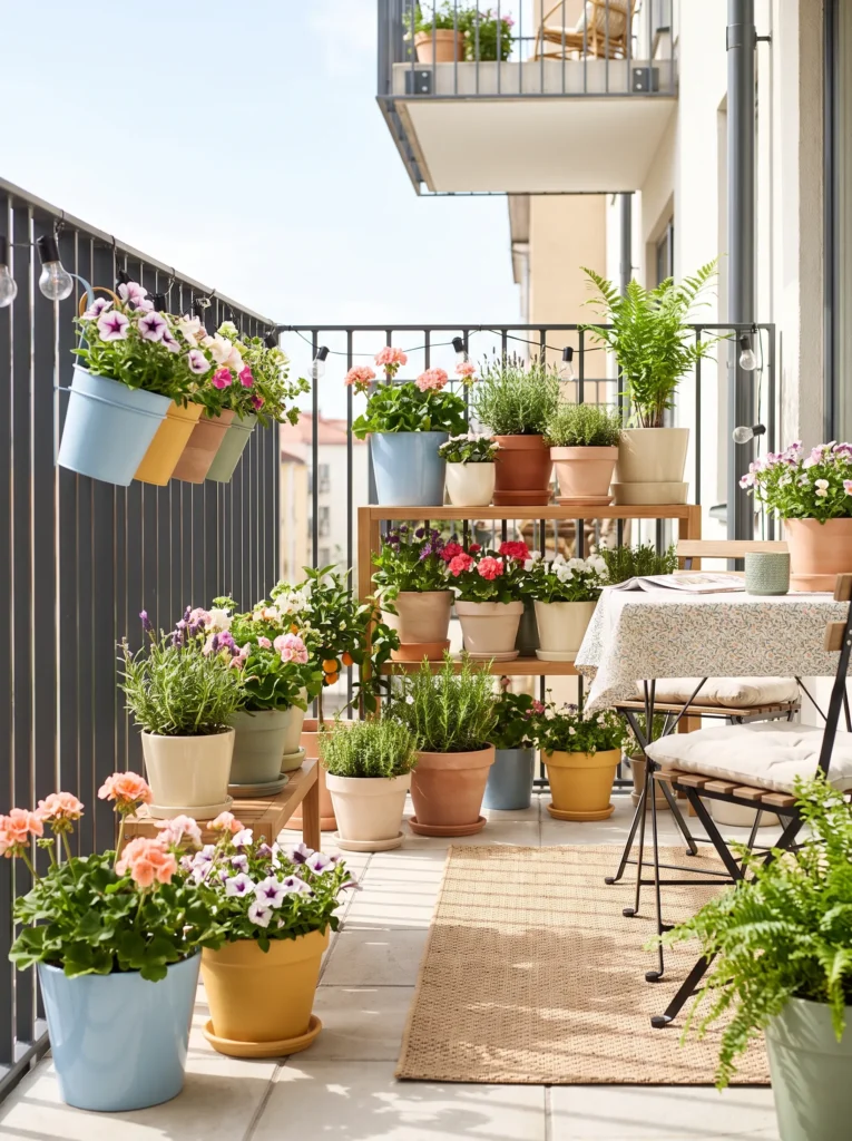 Mix in some colorful pots