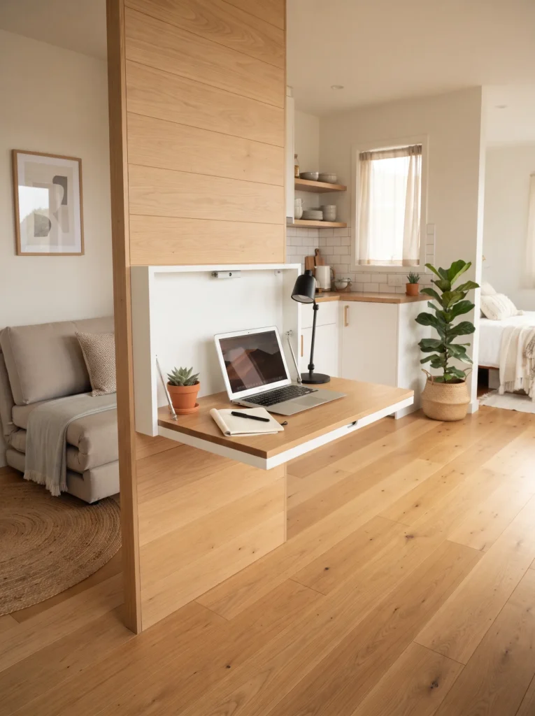 Mount a fold down desk