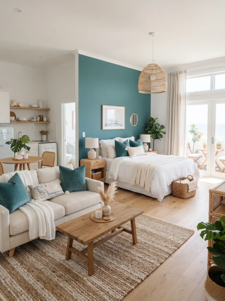 Ocean teal for a coastal vibe