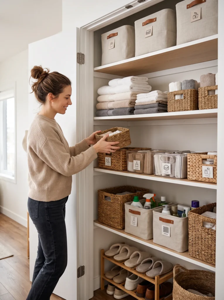 Organize storage spaces smartly