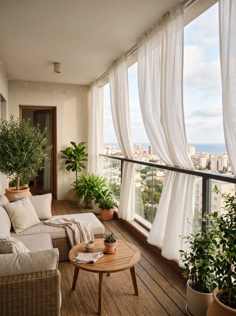 Outdoor curtains for instant softness
