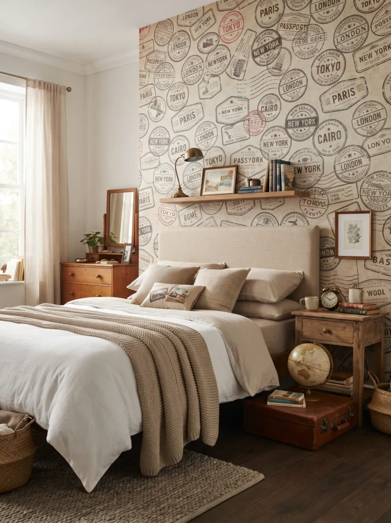 Passport stamp wallpaper