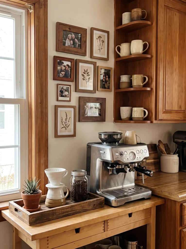 Personalize it with framed art or photos