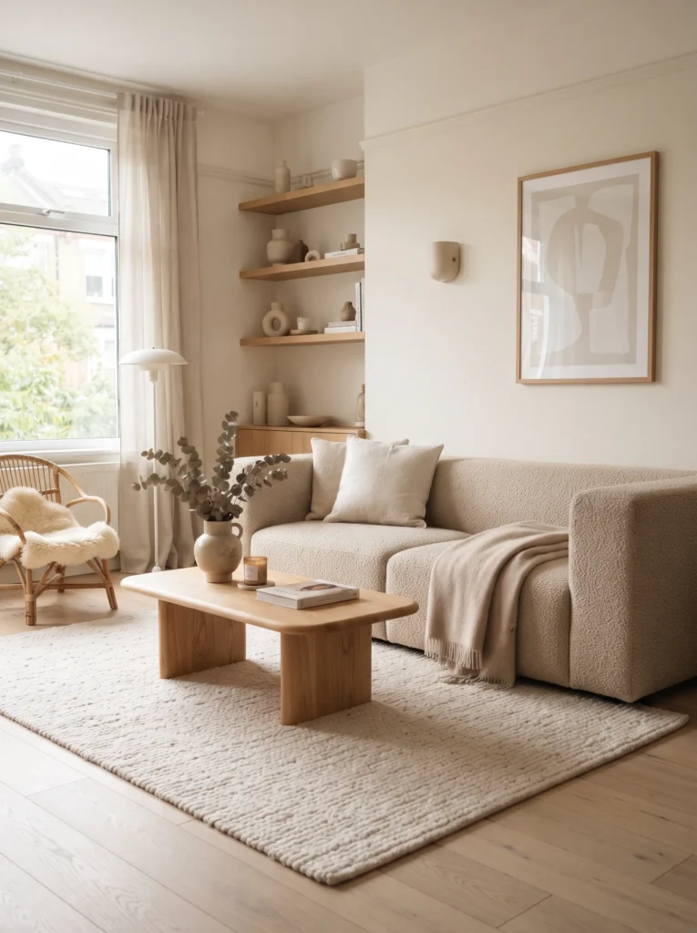 Pick a low, boxy sofa