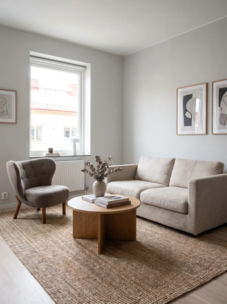Pick a sofa that fits the room, not the showroom