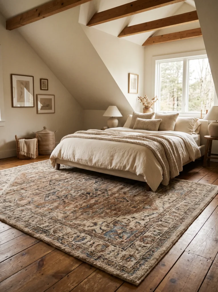 Pick a statement rug for warmth