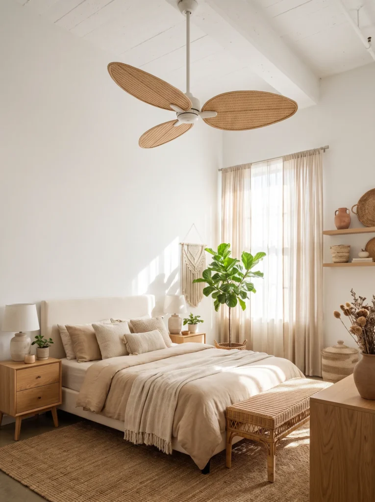 Pick a wicker ceiling fan