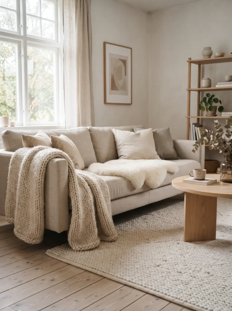 Pile on texture with throws and cushions