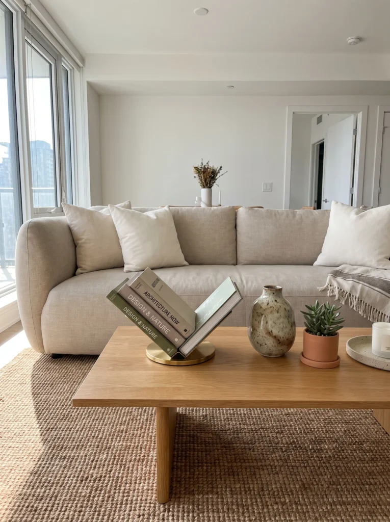 Rotate your coffee table books