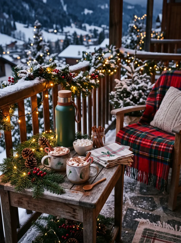 Set up a cocoa or cider station