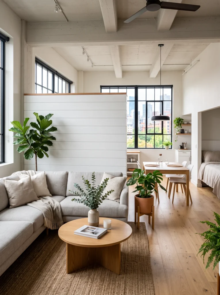 Shiplap as a room divider