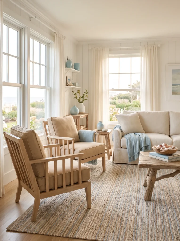 Slat back wooden chairs