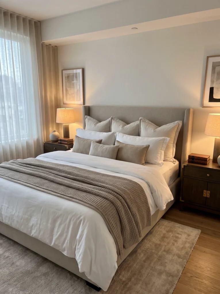 Style your bed like a hotel would