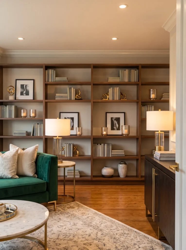 Style your bookshelves like a designer