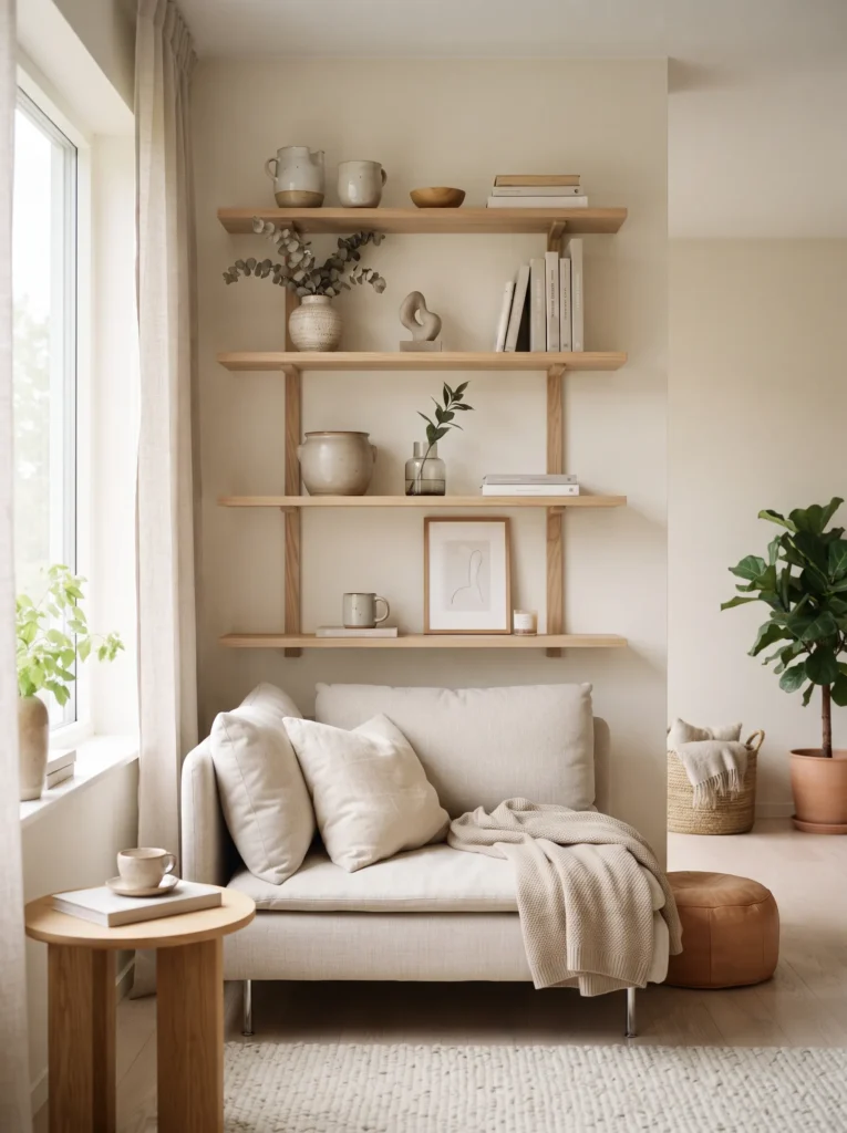 Swap cabinets for open shelves