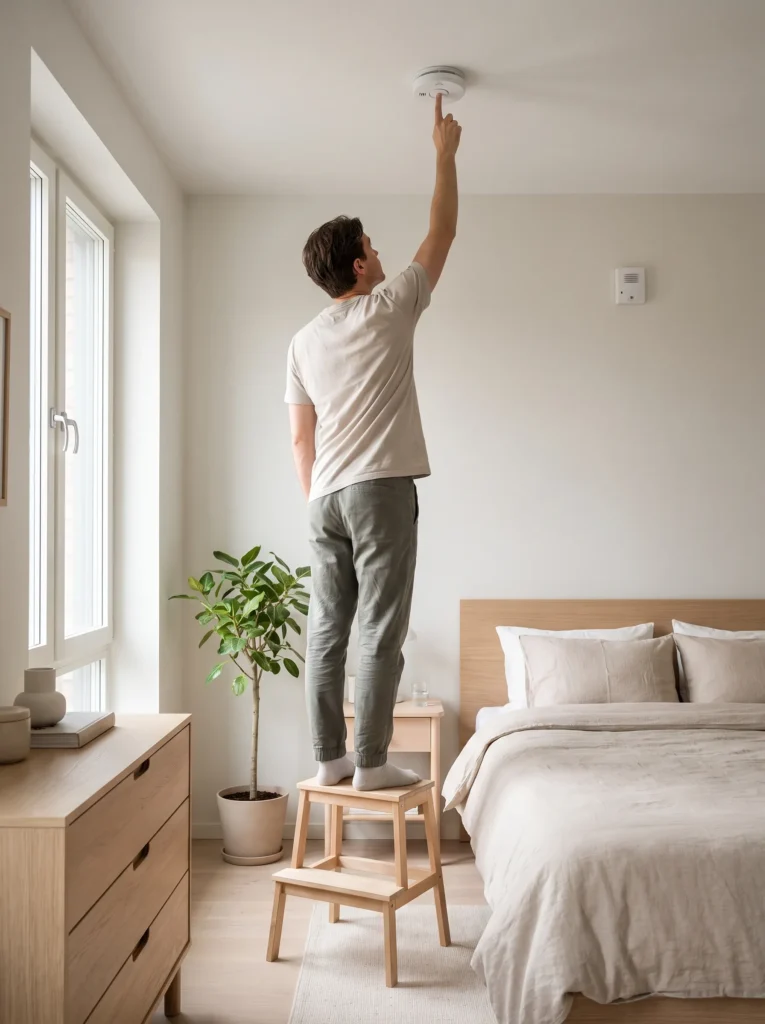 Test smoke and carbon monoxide detectors