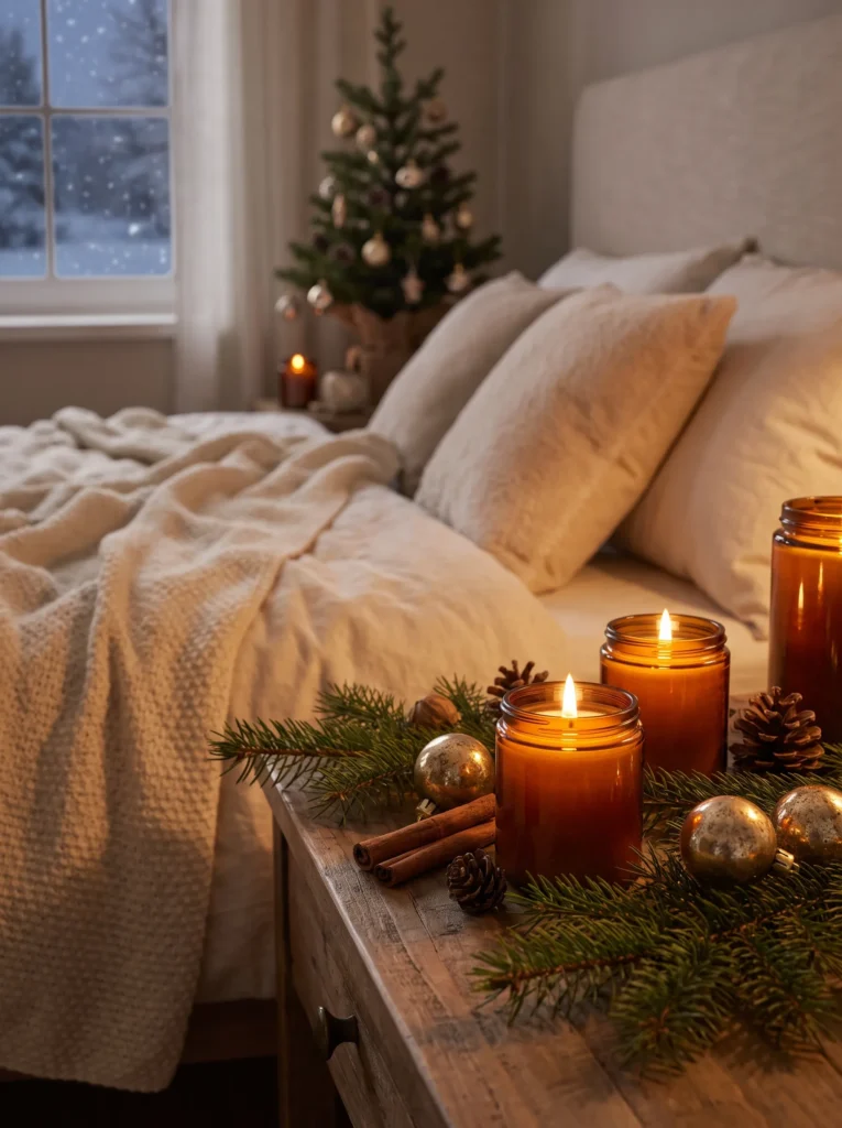 Use christmas scented candles