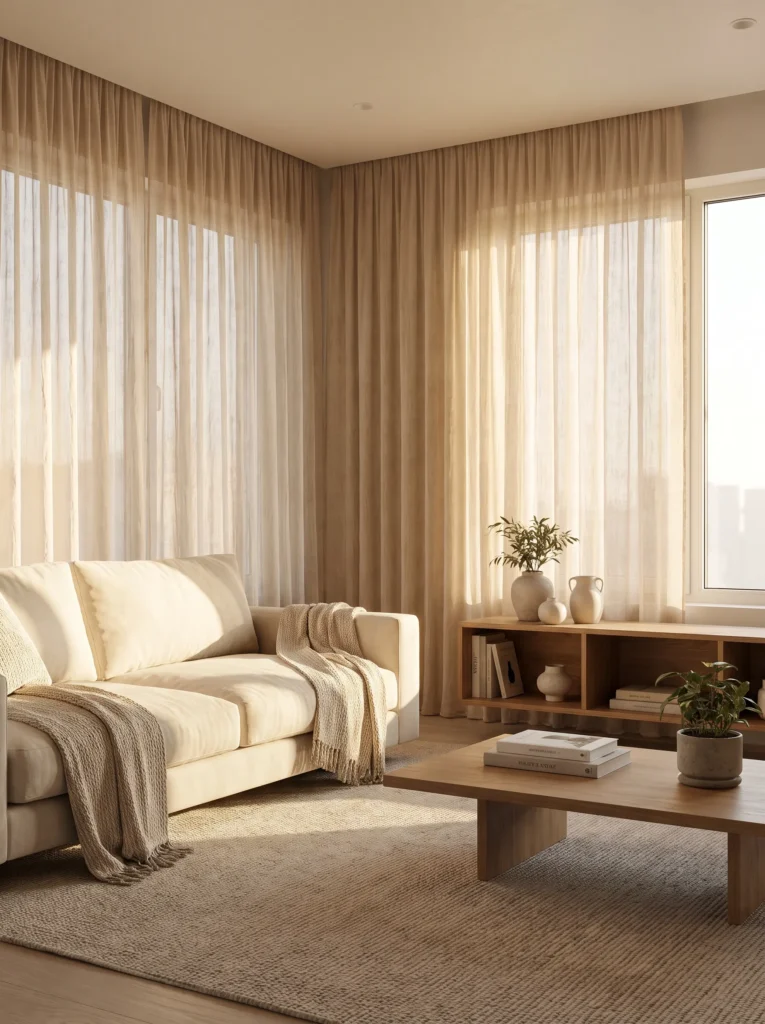 Use curtains instead of blinds