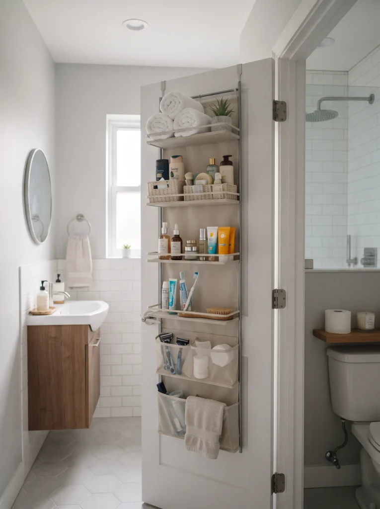 Use door backs for extra storage