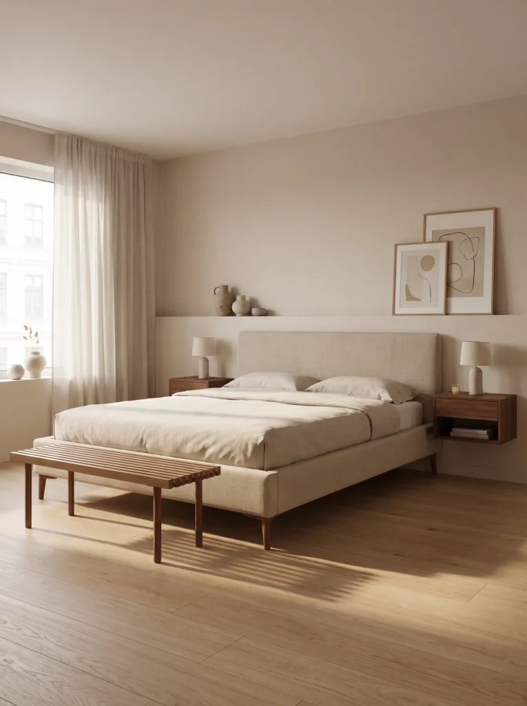 Use furniture that floats off the floor